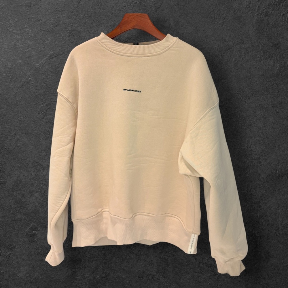 PIRAL Sweatshirt L Cream Anarchy In Princessland Y2K Punk God Save The Princess - Picture 2 of 7